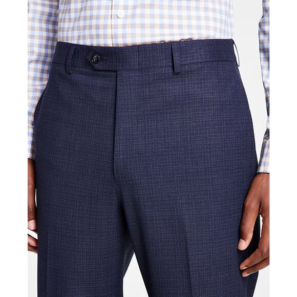 Michael Kors Men's Blue Solid Marvin Classic Fit Formal Dress Pants Size 40W 32L - Picture 4 of 5